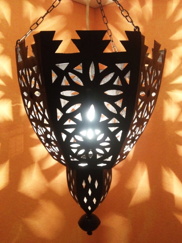 Lámpara oriental, lámpara de techo, lámpara colgante, decoración oriental para salón