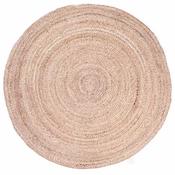 Runder Teppich aus Jute Abril geflochten 100cm Teppiche | Orientalische