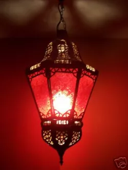 Marokkanische Lampe Ksar Rot
