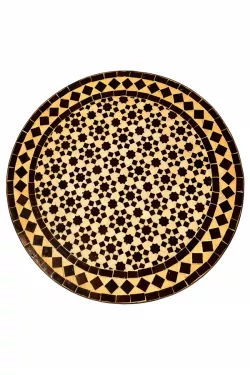 Marokkanischer Mosaikplatte Albaicin Natur Braun ø 60cm
