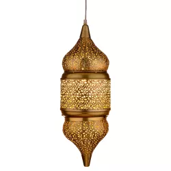 Orientalische Deko Pendelleuchte Hängelampe Lampe Imano Gold