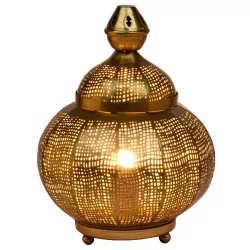 Orientalische Deko Tischlampe Nachttischlampe Lampe Jamala Gold