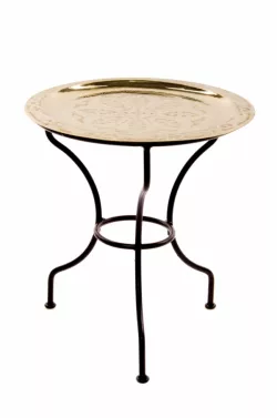 Orientalischer Tisch Gibraltar - Goldfarbig, 40cm
