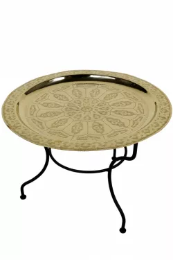 Orientalischer Tisch Gibraltar - Goldfarbig, 60cm