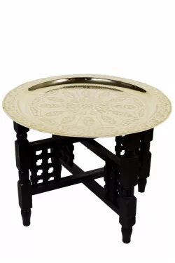 Orientalischer Tisch Mehdia - Goldfarbig, 60cm