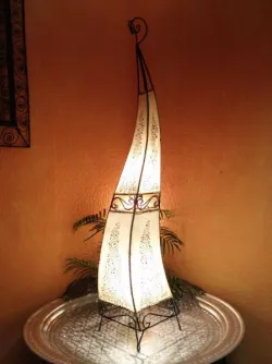 Orientalische Stehlampe Rahaf Natur 120cm