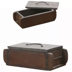 Vintage Deko Aufbewahrungsbox Holzbox mit Deckel Gafeau